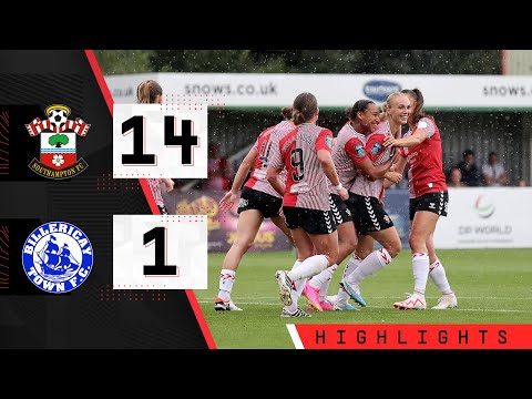 WOMEN'S HIGHLIGHTS: Saints 14-1 Billericay Town | Full highlights from Saints' pre-season friendly