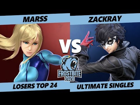 Frostbite 2020 SSBU Losers Top 24 - PG | Marss (ZSS) Vs GW | Zackray (Joker) Ultimate Singles