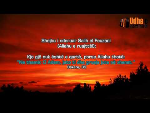 Xheneti në të cilin ka qenë Ademi alejhis selam Shejh Feuzan