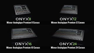 Mackie Onyx24 Mixer USB 24 canaux  + effets - Video