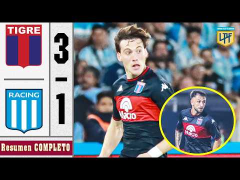 Tigre vs Racing Club 3-1 Resumen Y Goles COMPLETO 🔥 Liga Profesional 2026 HD