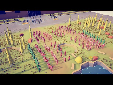 POLICE DEFEND MANTION FROM ALL FACTION | 2K QHD | Totally Accurate Battle Simulator - TABS