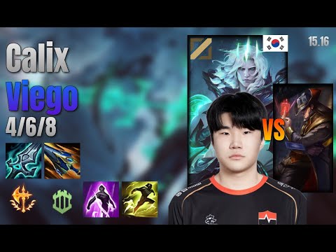 Calix Mid Viego vs Twisted Fate lol KR solo rank Full Game 15.16 | 칼릭스 비에고 vs 트위스티드 페이트