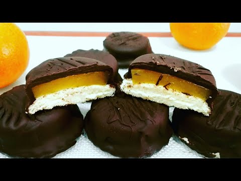 Jaffa Cakes sin azucar y sin harina.Jaffa Cakes fara zahar si fara faina.Jaffa cake recipe
