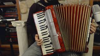 Video thumbnail for 3311 - Red Hohner Tango VM Piano Accordion LMMM 41 120 $1799 by Liberty Bellows