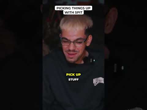 Picking Things Up With Spit #hiddentalen #funny #relatable #viral #weird