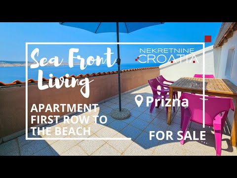 EXCLUSIVE: APARTMENT FIRST ROW TO THE SEA, PRIZNA, CROATIA     #realestate #croatia