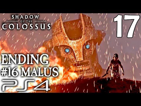 Shadow Of The Colossus PS4 Walkthrough Part 17 - Colossus #16 Malus + Ending