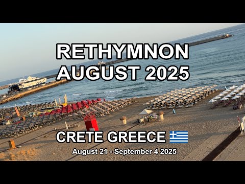 RETHYMNON CRETE AUGUST 2025 (4K)