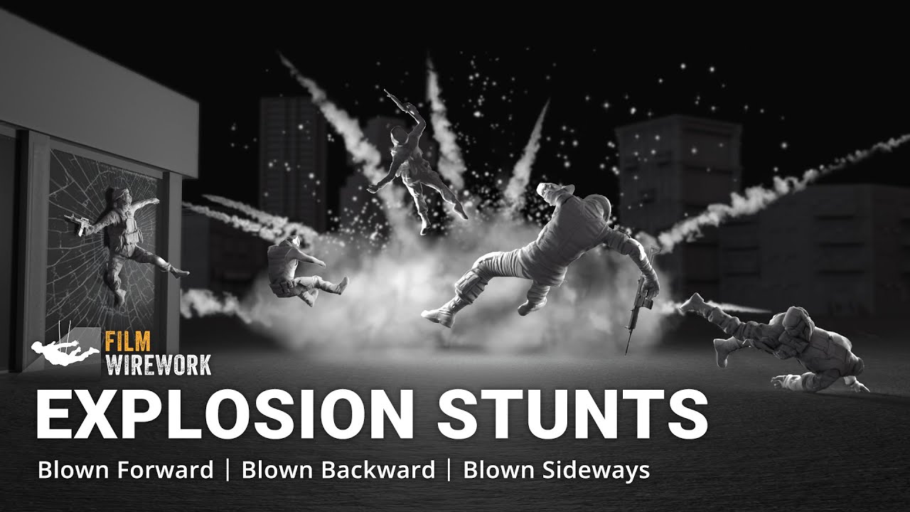 Explosion Stunts | Film Wirework Mocap for iClone and ActorCore