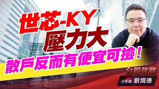世芯-KY壓力大，散戶反而有便宜可撿！｜台股攻略｜劉烱德 (圖)