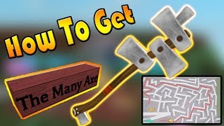 How To Get The Many Axe - maze secrets lumber tycoon 2 roblox