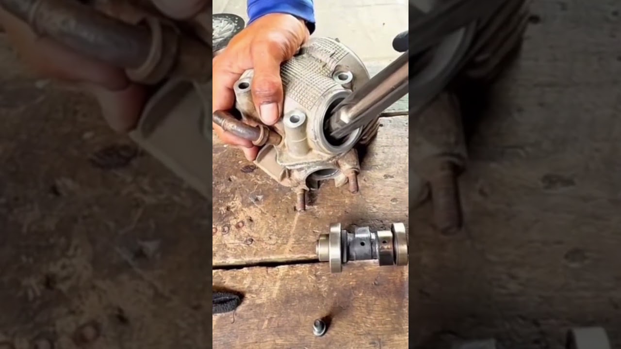 mechanical tricks for installing locking valve springs #reels #tutorial #automobile