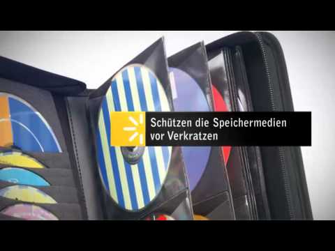 Case Logic CDW64 - CD/DVD-Ordner, Nylon, schwarz, 72 CDs oder DVDs