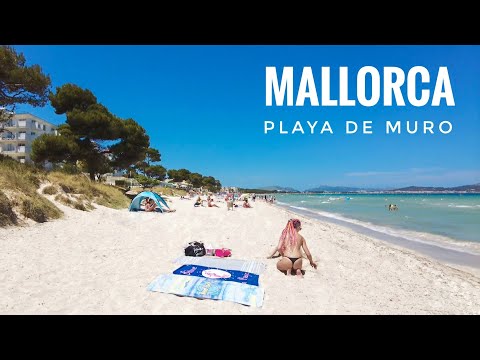WALKING TOUR PLAYA DE MURO BEACH- MALLORCA (MAJORCA) BALEARIC ISLANDS - July 1, 2021