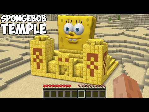Whats INSIDE SPONGEBOB TEMPLE SECRET SQUAREPANTS DUNGEON in Minecraft Animation!