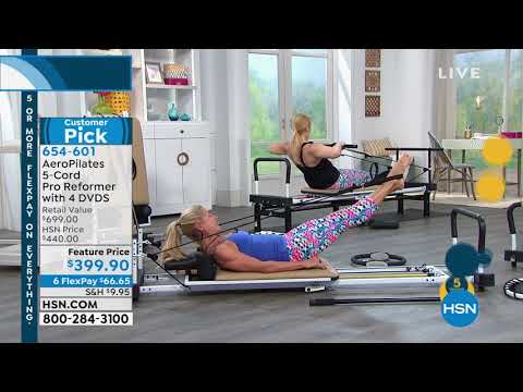 AeroPilates 5Cord Pro Reformer with 4 DVDS