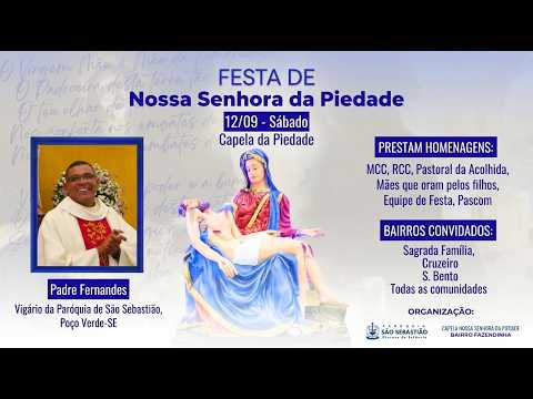 PRIMEIRA NOITE DE TRÍDUO I FESTA DE NOSSA SENHORA DA PIEDADE I BAIRRO FAZENDINHA 2026 I Live Ao Vivo