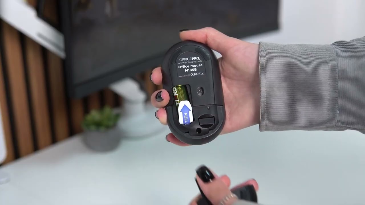 Комп'ютерна миша OfficePro M185B Silent Click Wireless (Black) video preview