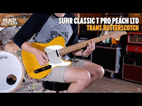 No Talking...Just Tones | Suhr Classic T Pro Peach LTD - Trans Butterscotch - Roasted Maple Neck