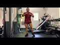 Squat to alternating high knee