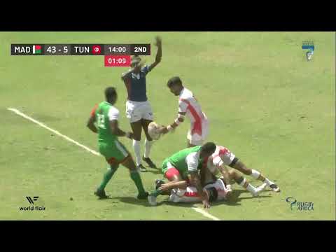 TUNISIE 05-43 MADAGASCAR/COUPE AFRIQUE Rugby a 7-Harare2023