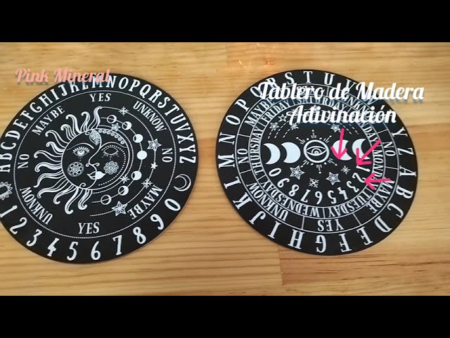 Vídeo relacionado con GORGECRAFT Patrones Textos Tablero de Péndulo Adivinación de Madera Metafísica Tablero de Mensajes Tablero de Tallado de Madera Adivinación Brujería Altar Coaster 7.8 pulgada
