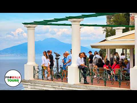 Capri, Italy Evening Walk– Sunset Views & Iconic Landmarks | 4K Walking Tour 🌅🚶‍♂️