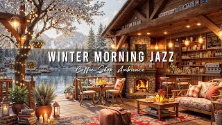 Download lagu Chill Winter Morning & Warm Jazz Music ⛄ Cozy Coffee Shop Ambience with Soft Jazz Background Music mp3