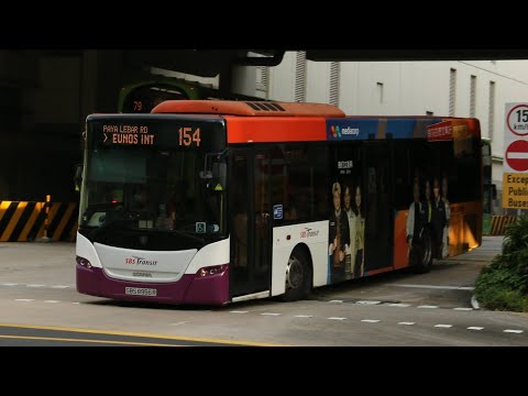 [SBST] BLUELINE KICKDOWN , Ride on SBS8956R on Service 154. Scania K230UB Euro V Batch 1
