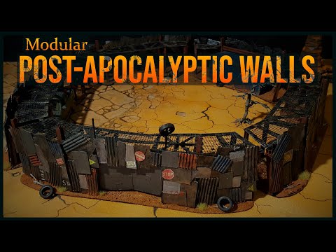 Miniature Modular Post Apocalyptic Walls - Wargaming Terrain Tutorial