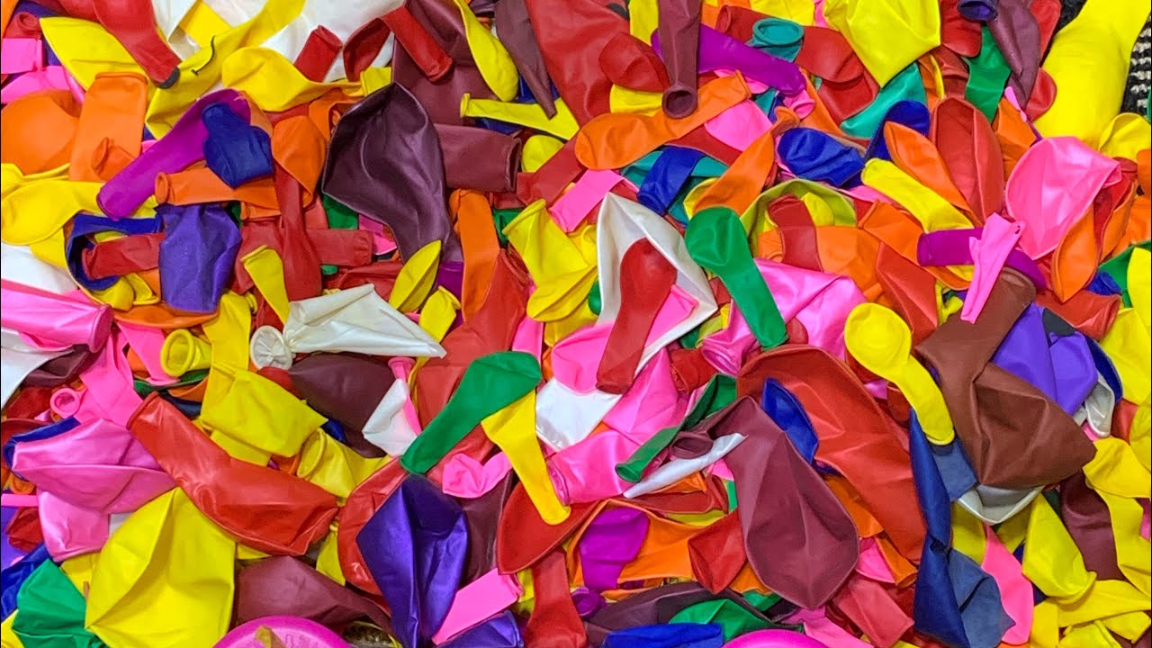 3 K Colorful Mini ASMR Balloons Unboxing 🎉| ASMR Blow & Pop Fun | #poppballons #rainbowballoon