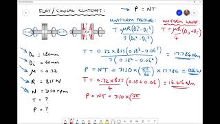 Calculating Torque and Power Transmitted by Flat Clutches and Conical Clutches