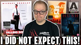 Falling DOWN, Hush, And To LIVE And DIE In LA On 4K! | Arrow Video JULY Announcements!
