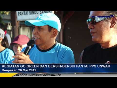 Go Green & Clean di Pantai Sindhu Sanur Serangkaian HUT ke-7 Pasca Unwar
