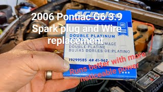 2006 Pontiac G6 3.9 spark plugs and Wires replacement