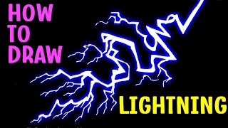 Easy way to Draw LIGHTNING STRIKE