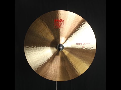 Paiste 16" 2002 Thin Crash - 942g (video demo) image 2