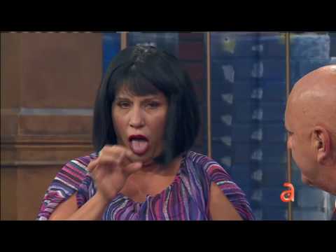 Xiomara la maquillista y Carlos Otero en TN3 - América TeVé