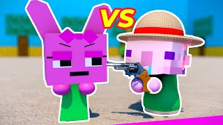 Pinky vs Foolish Axolotl🤣 & Minecraft best funny animations!!!