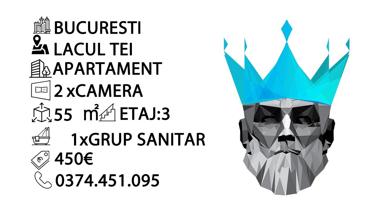 Tur video Lacul Tei | 2 Camere | Centrala Proprie | Bloc Nou | Demisol