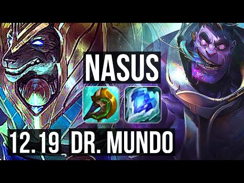 NASUS vs DR. MUNDO (TOP) | Rank 1 Nasus, 5/0/3 | EUW Grandmaster | 12.19