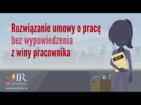 Rozwiązanie umowy o pracę bez wypowiedzenia z winy pracownika 🔔Niezbędnik Kadrowego
