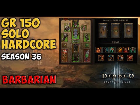 Rank 1 GR 150 Savages Frenzy Barbarian Hardcore Solo Self Found Season 36