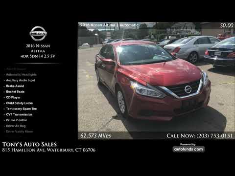 2016 Nissan Altima (CC-1294474) for sale in Waterbury, Connecticut