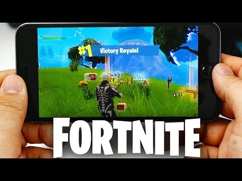 Battle Royale MOBILE GAMEPLAY! (Playing Fortnite iOS on Mobile) - YouTube