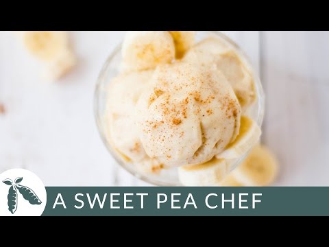 1 Ingredient Banana Ice Cream Recipe | A Sweet Pea Chef