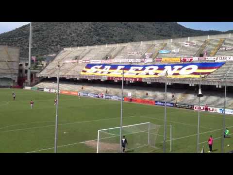 Festeggiamento sul secondo gol di Biancolino Salerno - Monterotondo 3-1