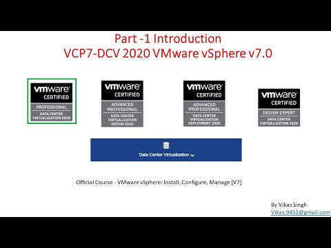 Part - 1 - VCP7-DCV 2020 - Introduction - VMware vSphere v7.0