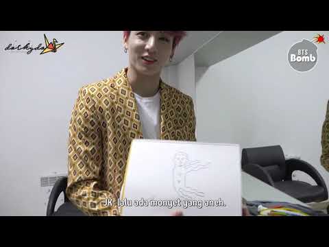 [INDO SUB] 190410 BANGTAN BOMB] Drawing from 'IDOL' MV